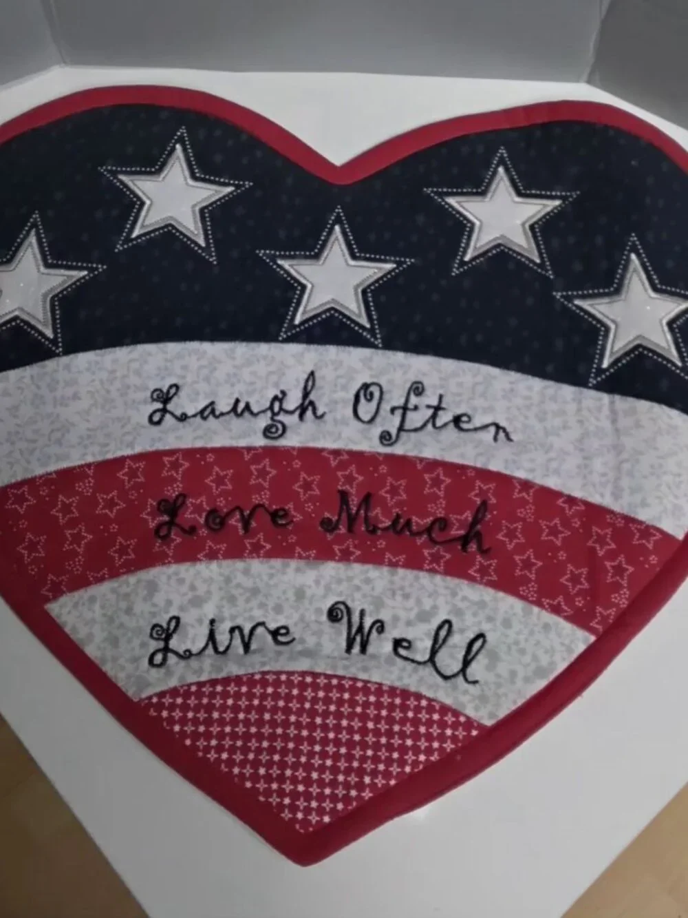 Heart Shaped Quilted Americana Placemat Sonoma Goods for Life /Celebrate Collect